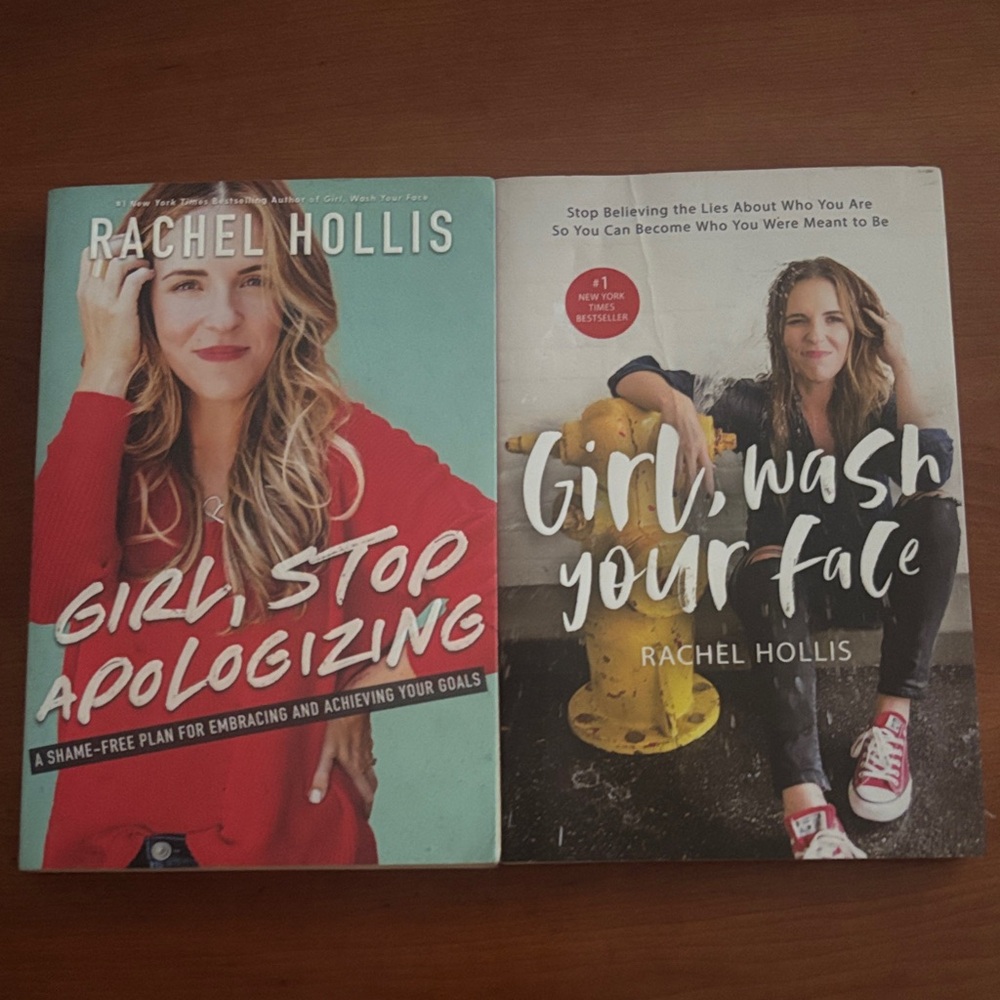 Rachel Hollis Book Set - Girl, Stop Apologizing & Girl, Wash Your Face